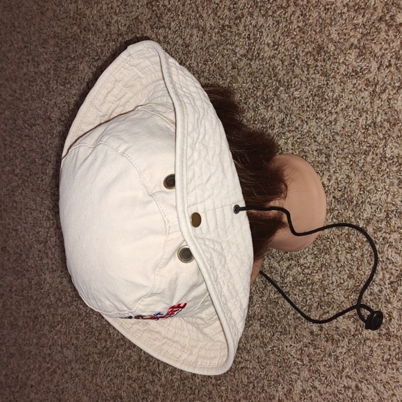 It's 5 O'Clock Somewhere Embroidered Beige Sun Hat - Picture 5 of 10